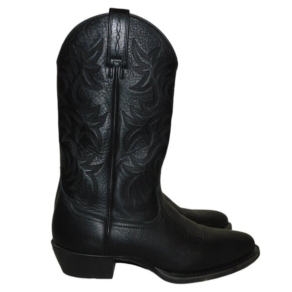 Ariat Men's Black Deertan Heritage R Toe Western Boots 10002218 Size 10.5B - Picture 4 of 11